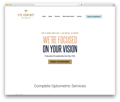 Theme WordPress Optometry - eyecontactoptometry.net
