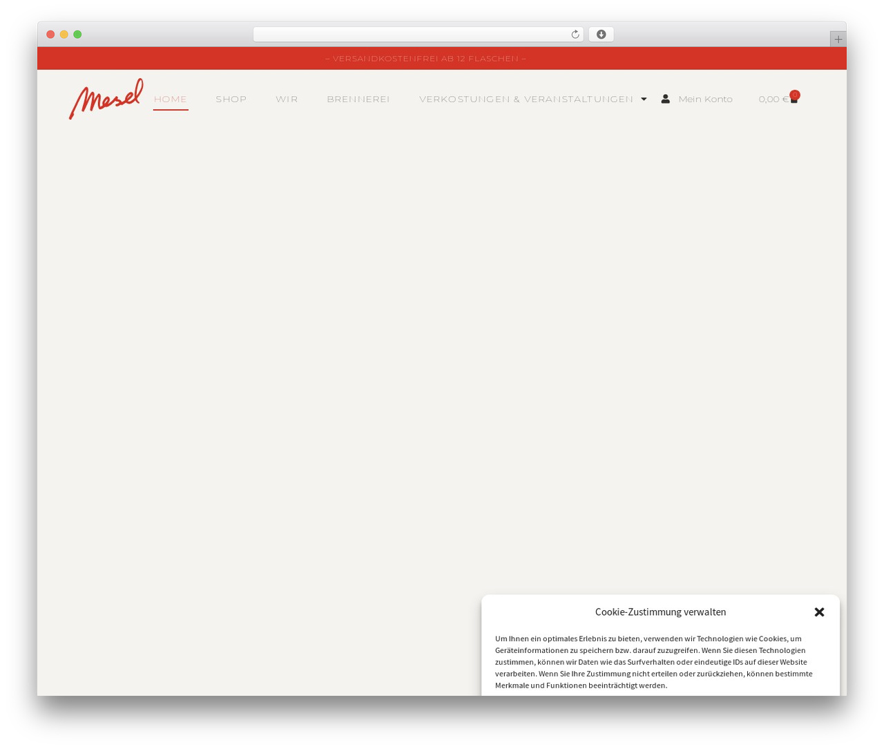 Theme WordPress Storefront - mesel.de