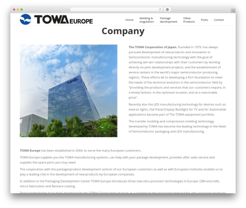 Theme WordPress The7 Classic - towaeurope.com
