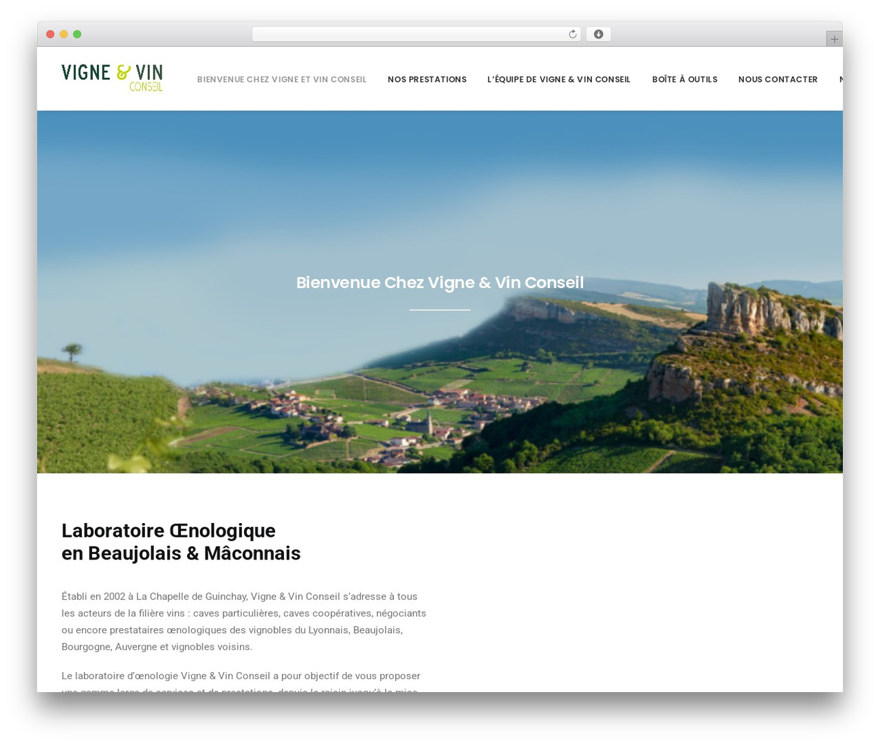 Uncode WordPress theme - vigne-et-vin.com