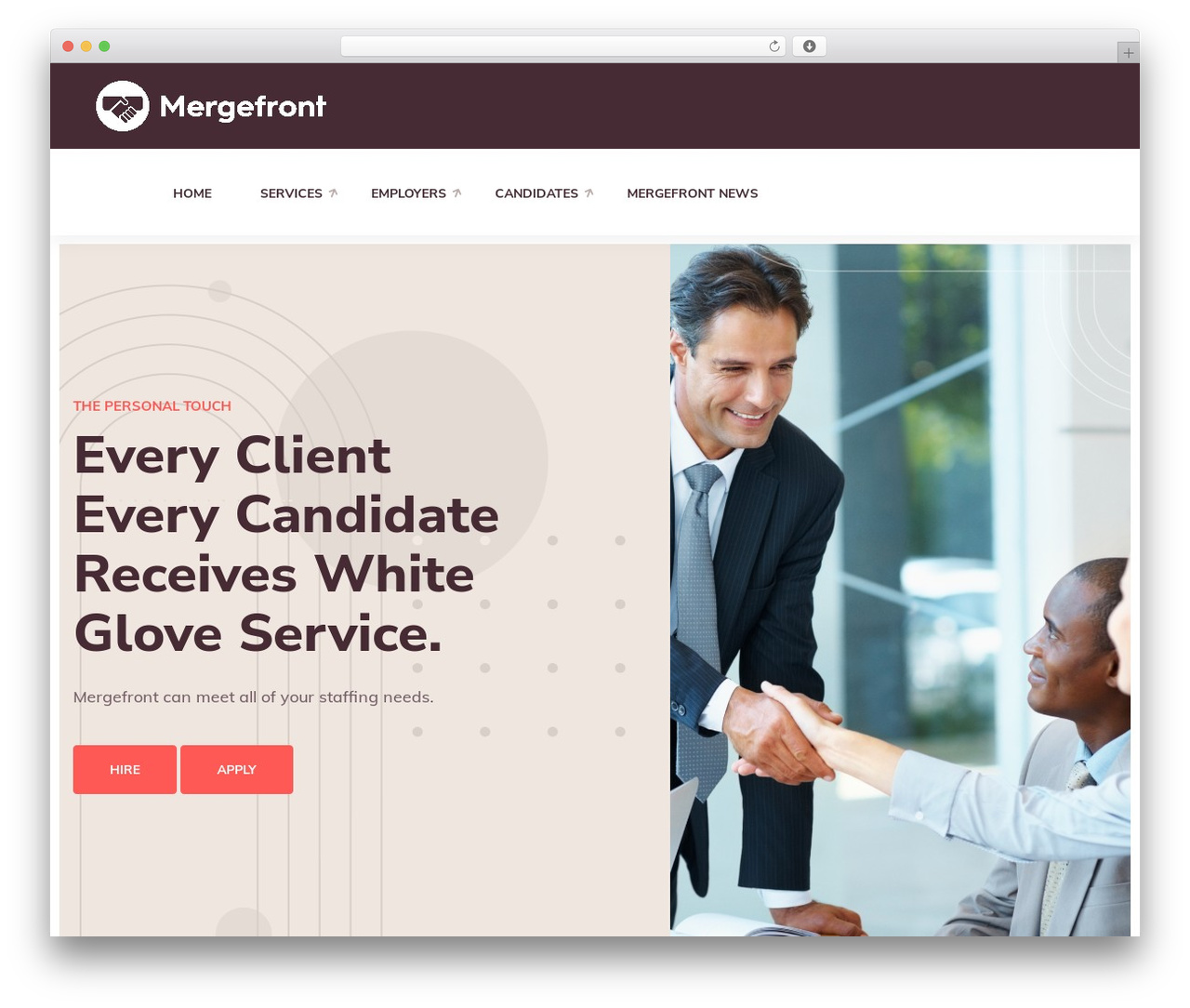 WordPress theme Eazyrecruitz Child - mergefront.com