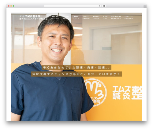 【049】治療院 WordPress theme design - emuzu-body.com