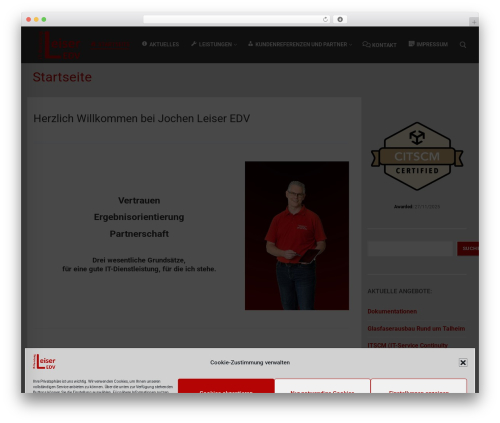 Customify pro WordPress plugin - leiser-edv.de