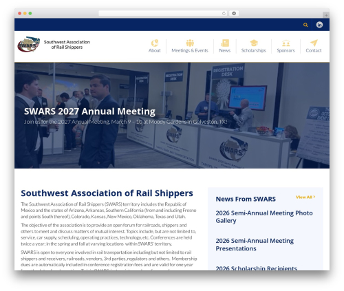 Idea Framework WordPress theme - swrailshippers.com