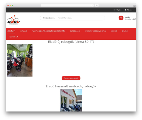 Revo WP theme - szel-motor.hu