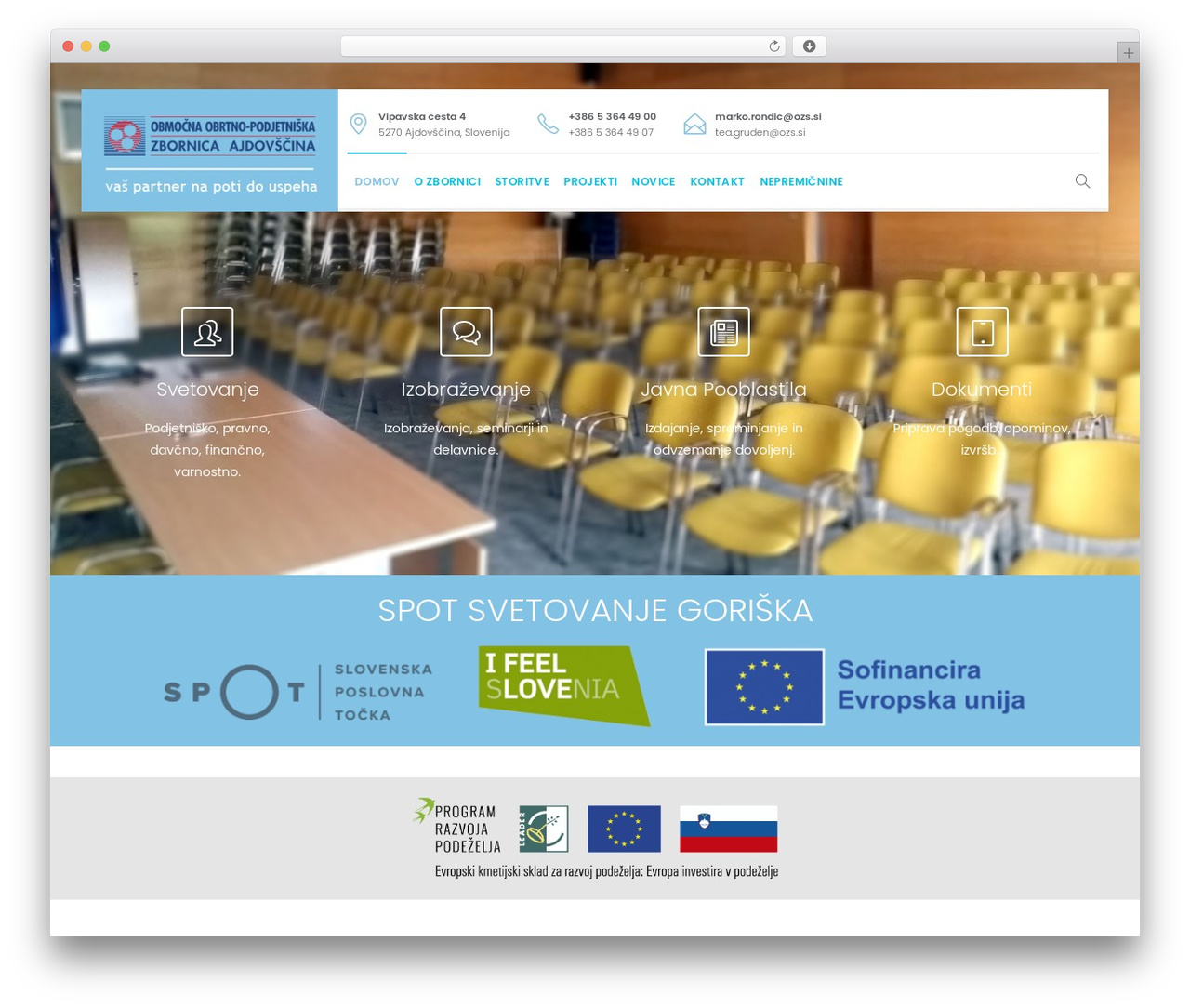 Theme WordPress EasyWeb - ooz-ajdovscina.si