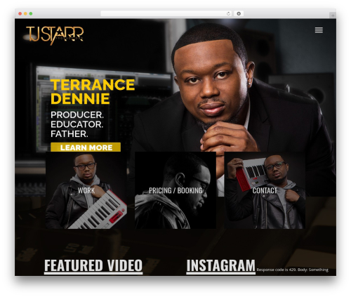 Theme WordPress Sonaar - tjstarr.com