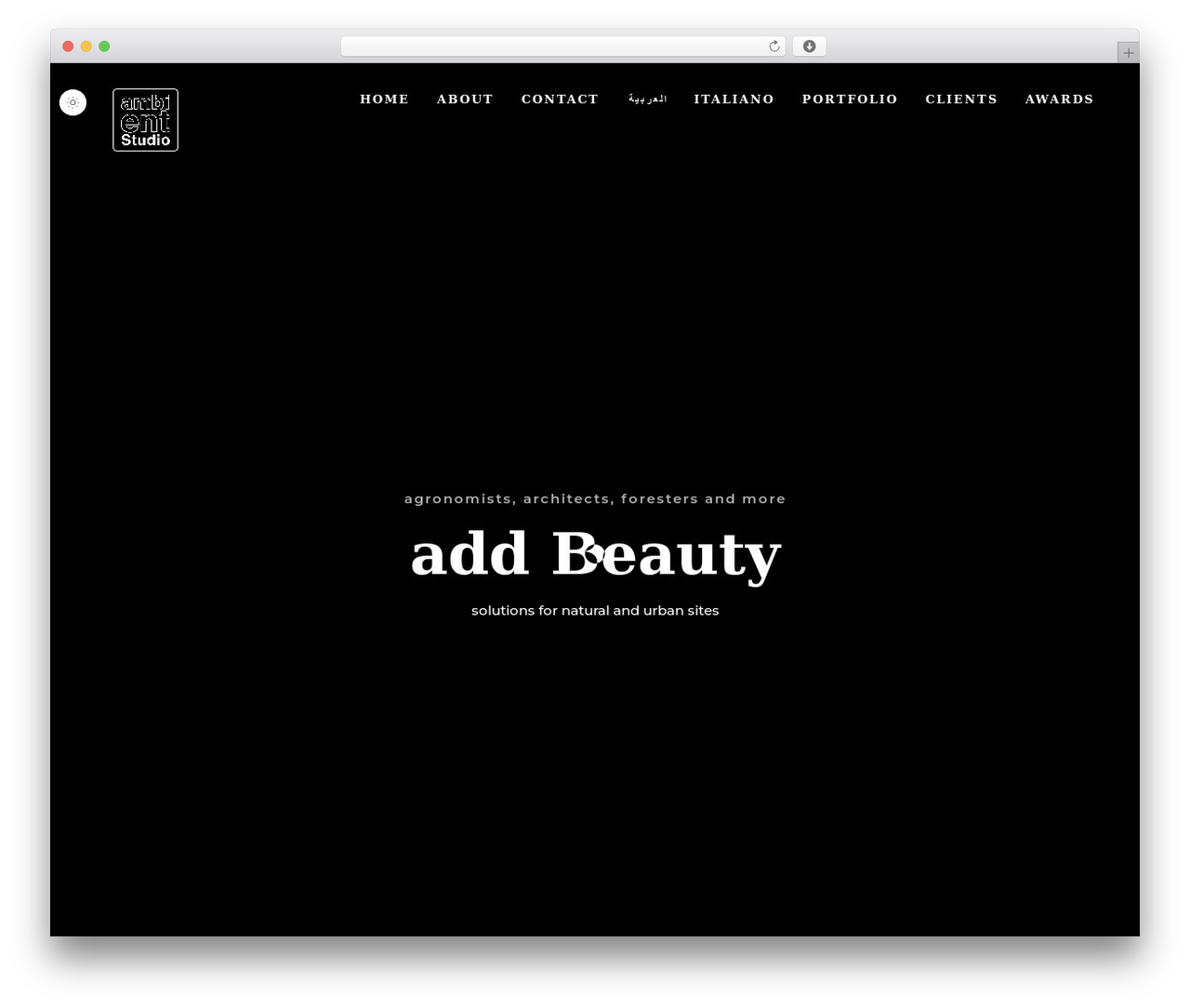 WordPress theme Droow - ambientstudio.com