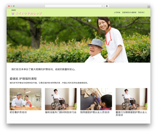 エイドケア中文版 WordPress theme - aidcare.net