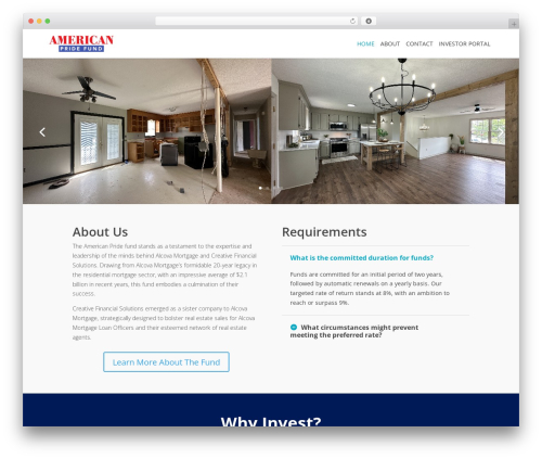 Divi theme WordPress - americanpridefund.com