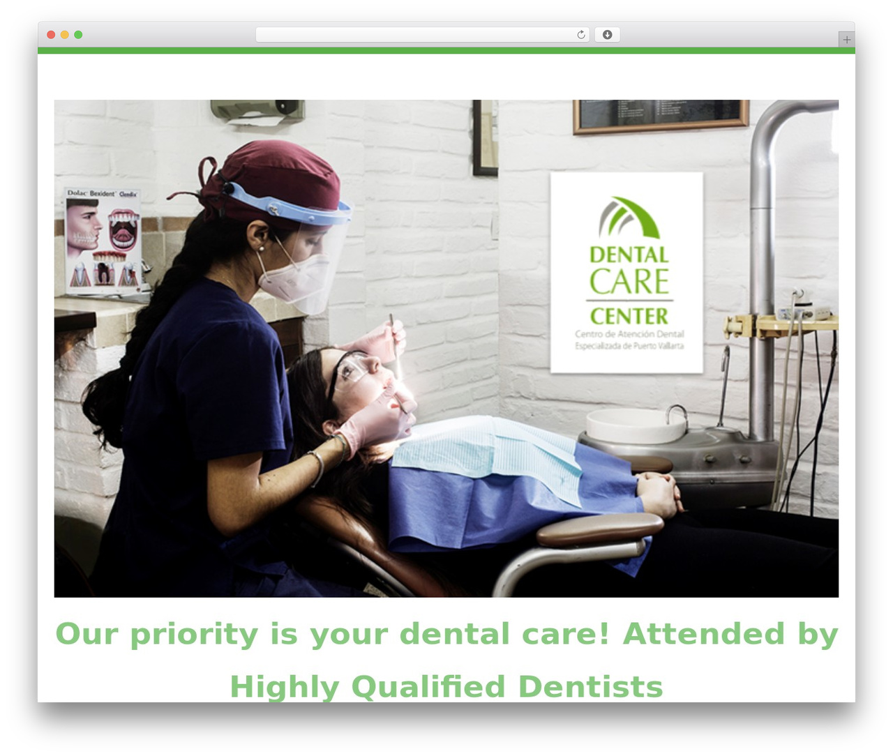 Healthex theme WordPress - dentalcarecenterpv.com