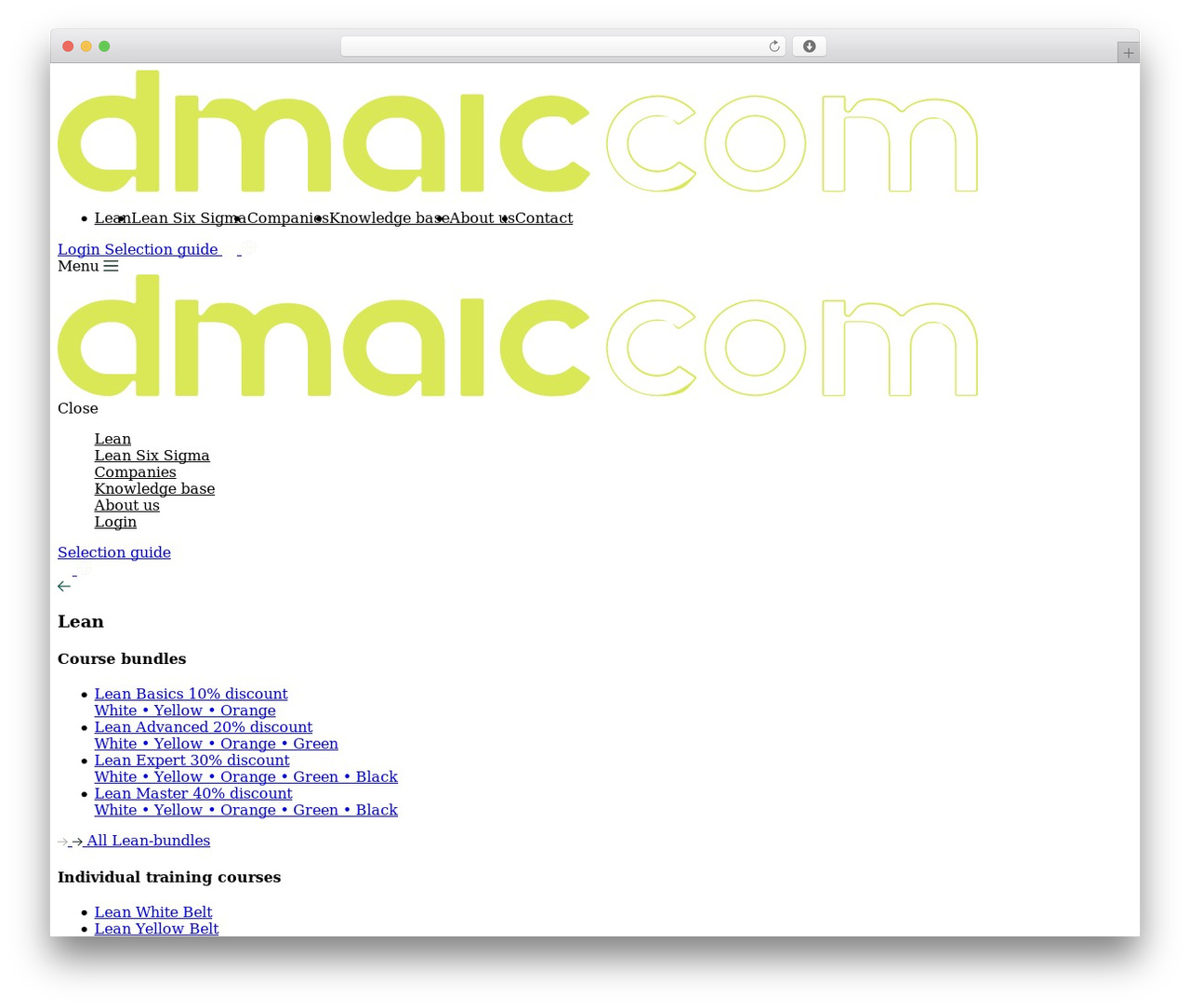 Lean theme WordPress - dmaic.com Lean theme WordPress - dmaic.com