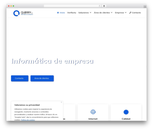 Techno free website theme - querry.com