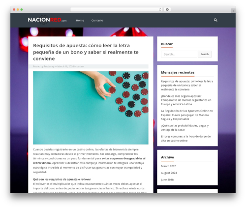 VT Blogging WordPress blog theme - nacionred.com