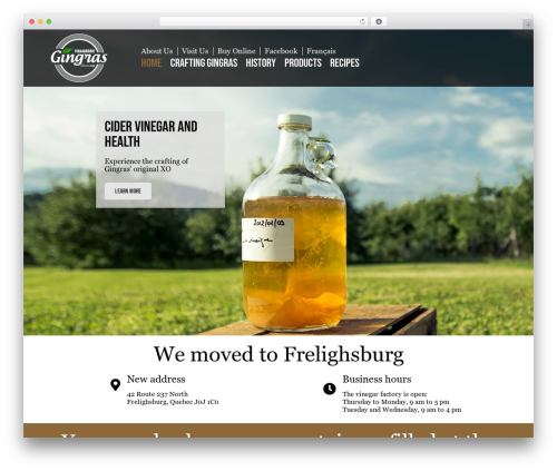 WordPress theme Beaver Builder Theme - cidervinegar.com