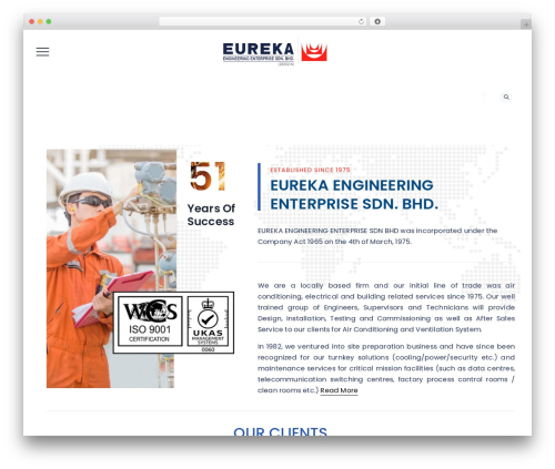 WordPress theme Boldman - eureka-eng.com