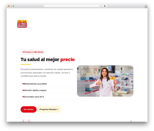 WordPress theme Divi - farmaciaslamasbarata.com