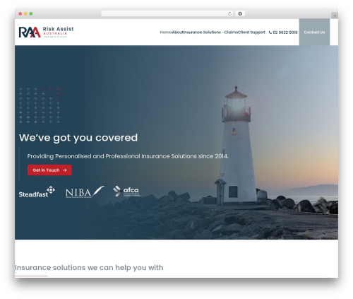 WordPress theme YM Platform - riskaa.com.au
