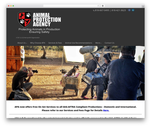 WP theme Optimizer PRO - theanimalprotectionagency.org