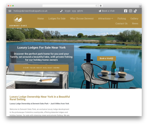 chalet WordPress theme - luxurylodgesinyork.co.uk