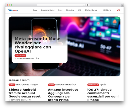 Theme WordPress GeneratePress - webprofit.it
