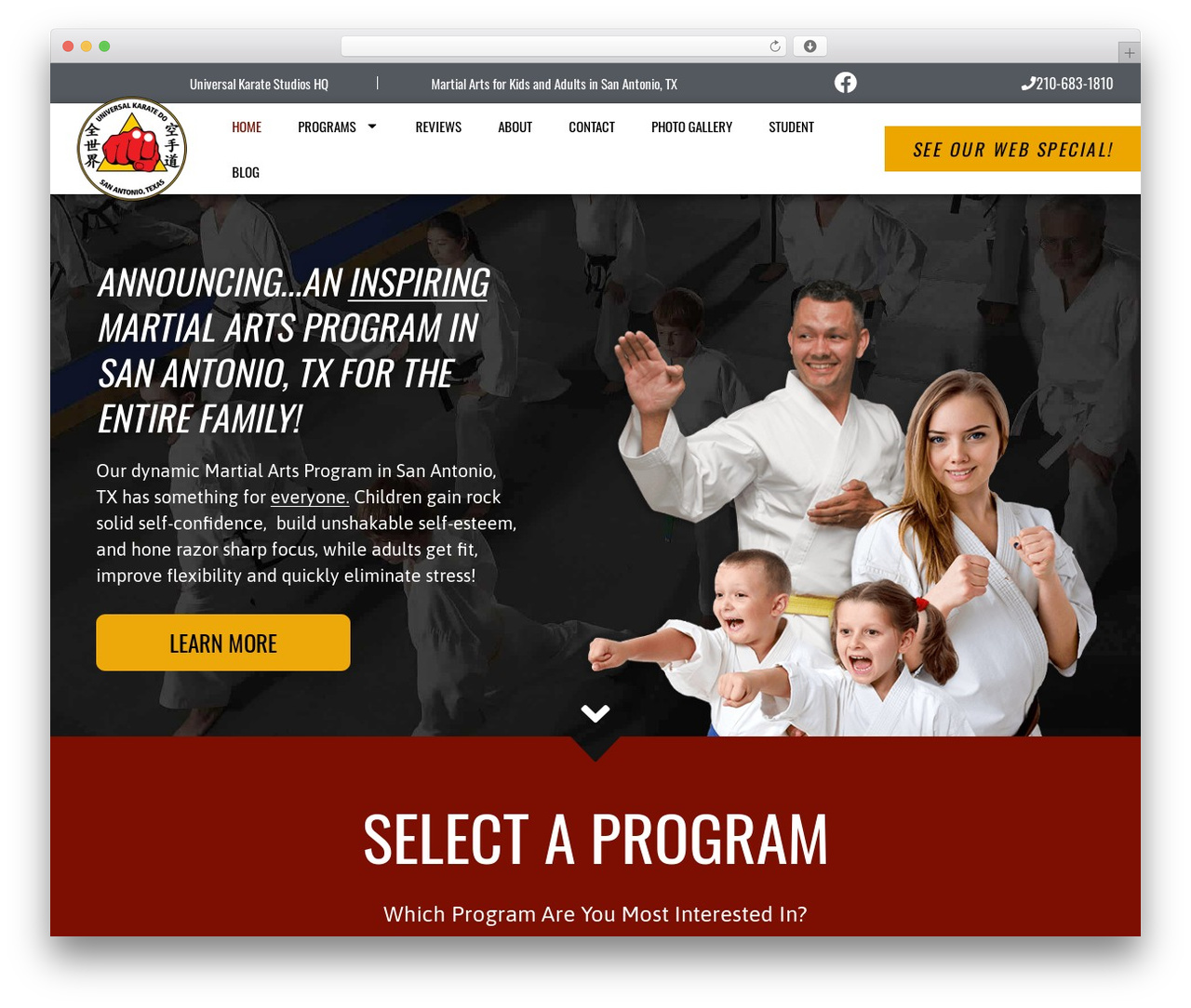 tobytheme WordPress theme - universalkaratestudiohq.com