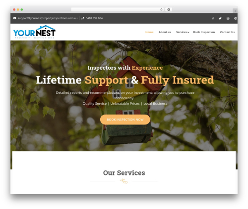 Vorosa premium WordPress theme - yournestpropertyinspections.com.au
