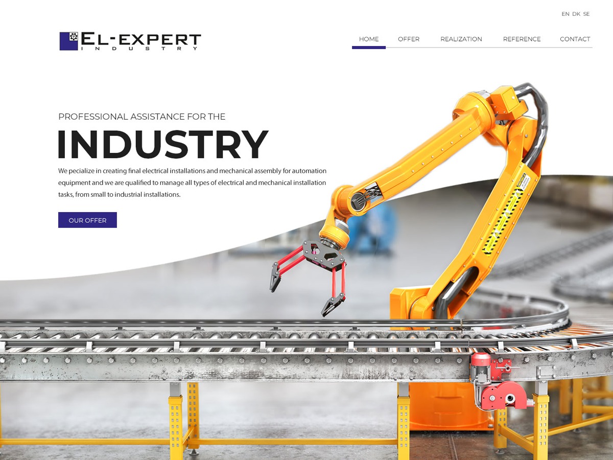 WordPress theme Elexpert by Virtualnetia