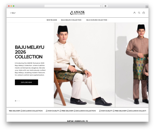 WordPress theme Moderno - amankexclusive.com