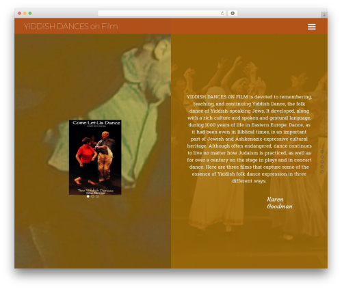 Best WordPress theme Themify Split - yiddishdances.com
