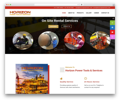 klicknet WordPress theme - horizonpowertools.com