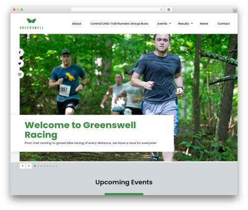 Race Timer Base premium WordPress theme - greenswell.com
