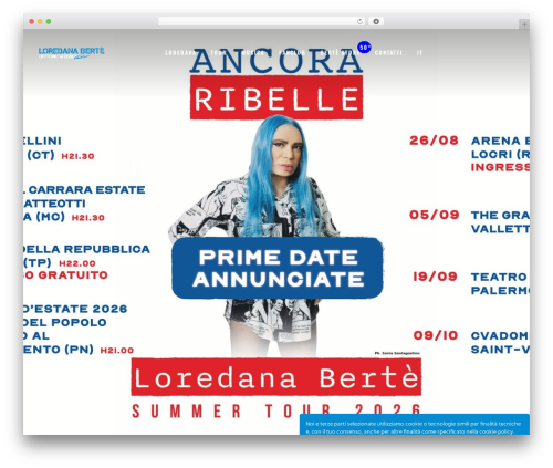 Sonaar WordPress theme - loredanaberte.it