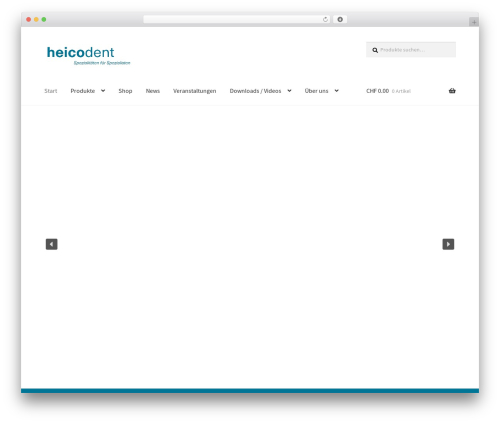 Storefront WordPress store theme - heicodent.ch