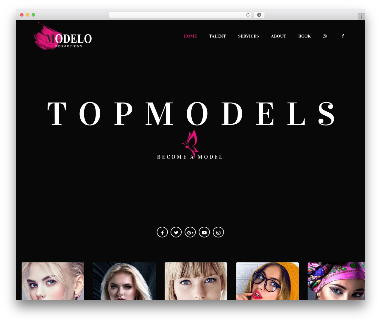 uBella theme WordPress - modelopromotions.com