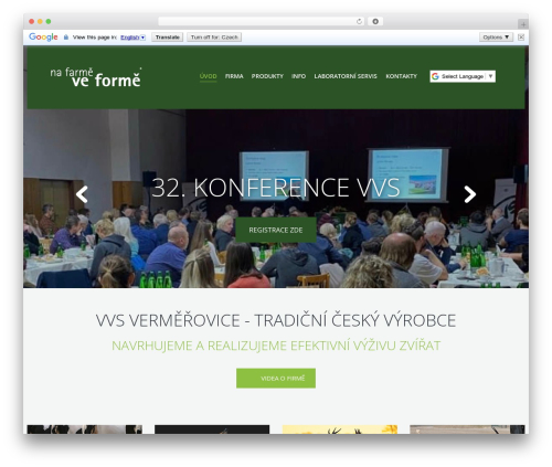 WordPress theme cherry - vvs.cz