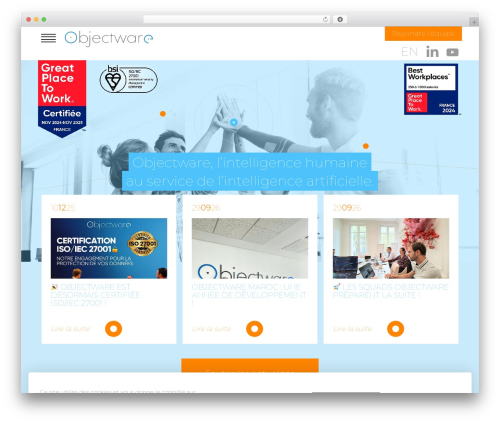 WordPress theme © Objectware by Concept Image - objectware.fr