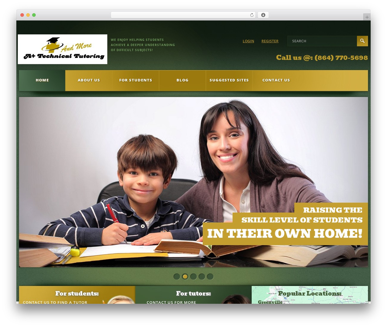 cherry WordPress theme - aplustechtutoring.com