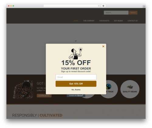 Coffee Pro theme WordPress - mrgreenscoffeebeans.com