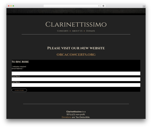 Equable Lite theme WordPress - clarinettissimo.org