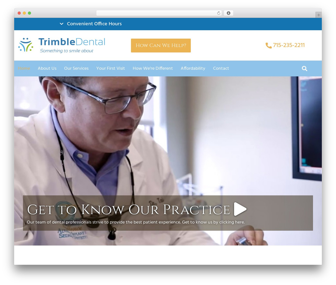 Trimble Dental theme WordPress - trimbledental.com