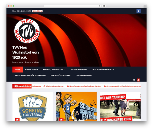 Newstack newspaper WordPress theme - tvv-neuwulmstorf.de