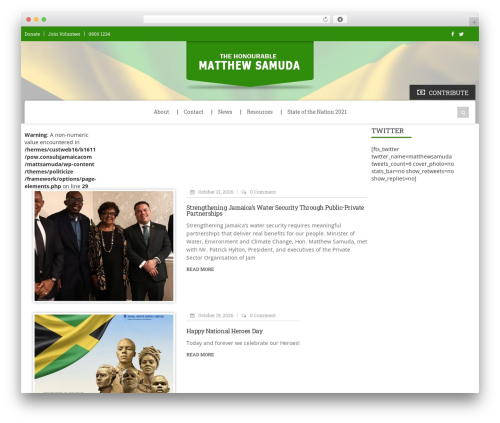 Politicize WordPress Theme top WordPress theme - matthewsamuda.com