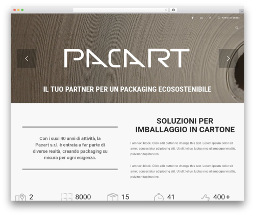 Wanium WordPress theme - www.pacart.it