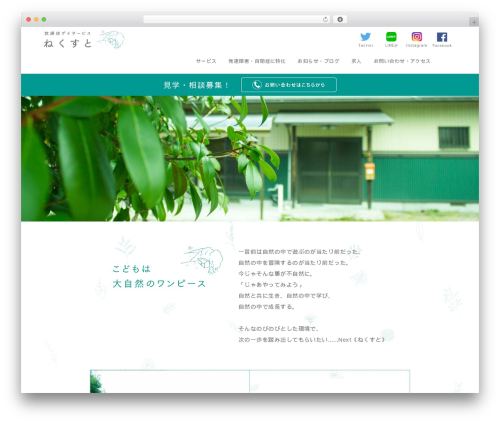 WordPress theme ねくすと - next-dayservice.com