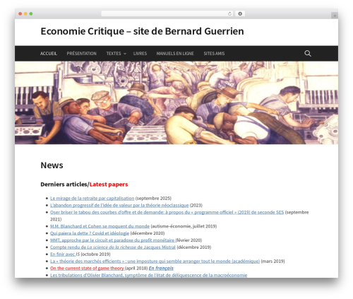 WordPress theme First - bernardguerrien.com