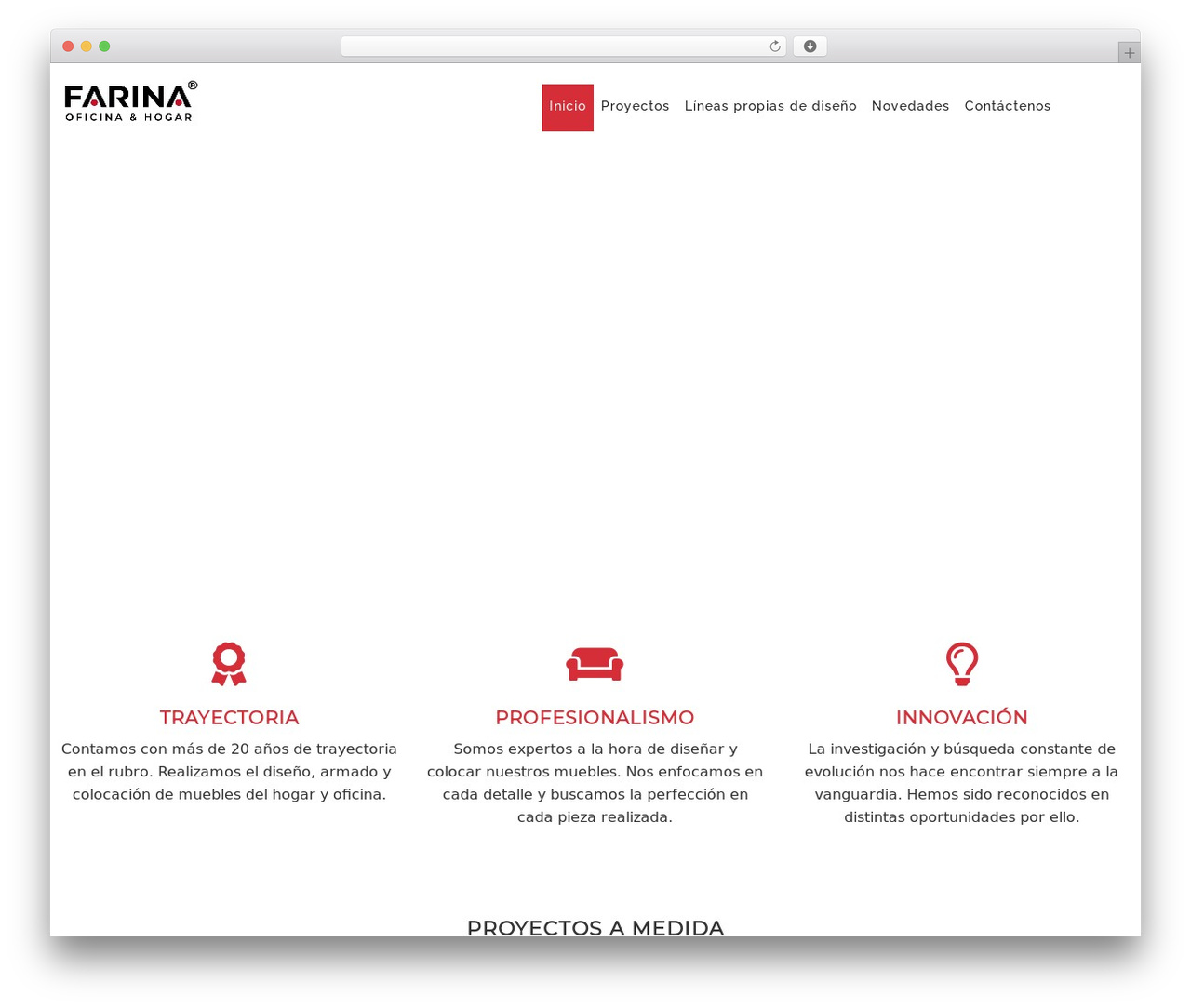 WordPress theme Genesis - farinamuebles.com