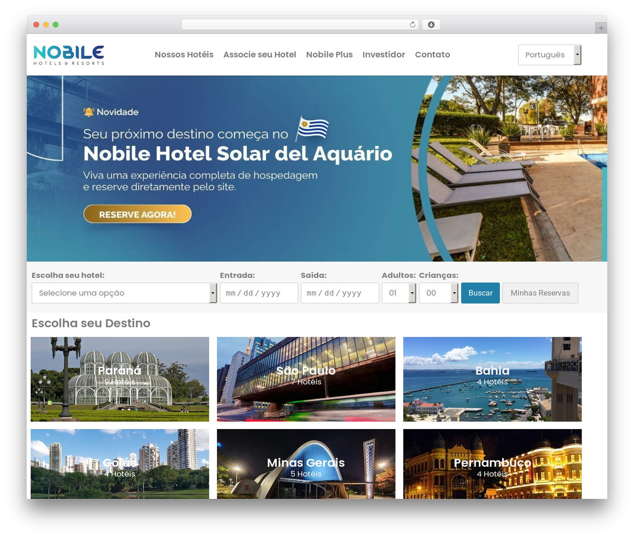 WordPress theme Hello Elementor - nobilehoteis.com.br