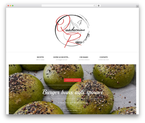 WordPress theme Piemont - ilquaderninorosso.com