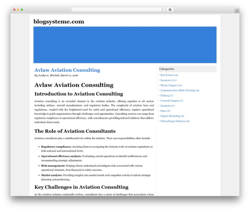 Basically WordPress blog theme - blogsysteme.com